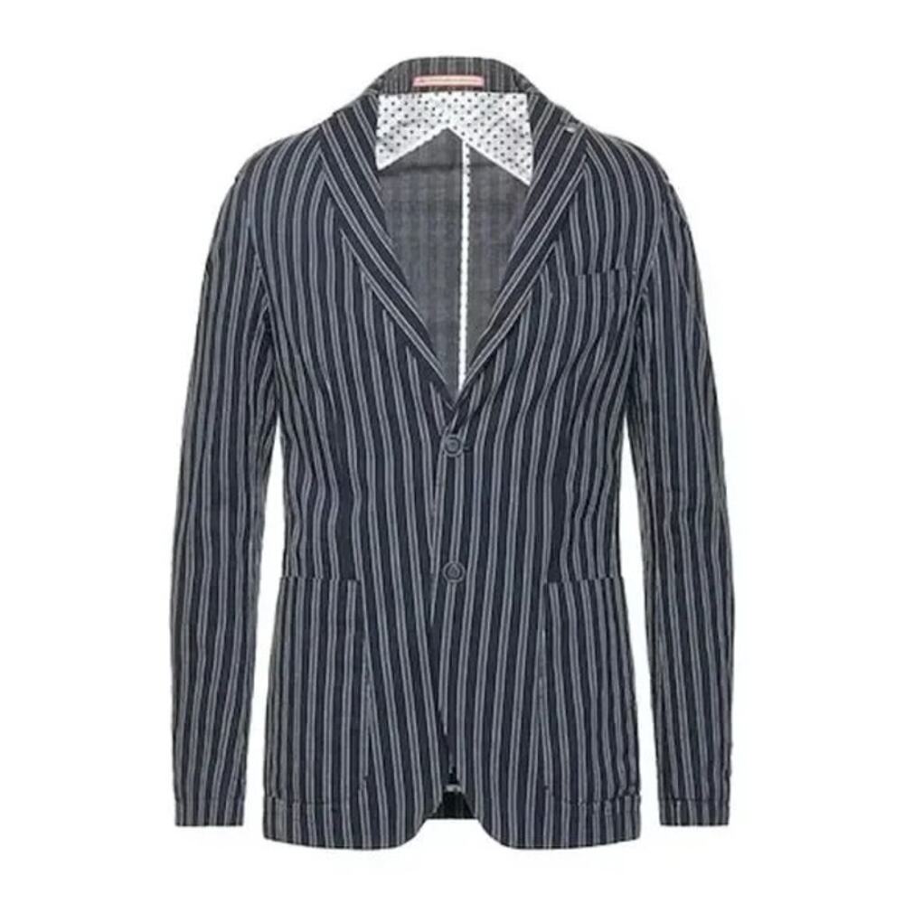 Massimo Rebecchi Navy Pinstripe Blazer IT50/US40 –NWT- Italian Tailoring Ret$450 - Picture 6 of 9
